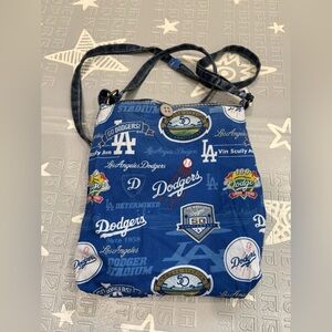 RARE LA DODGERS handmade shoulder bag/Jean Bag